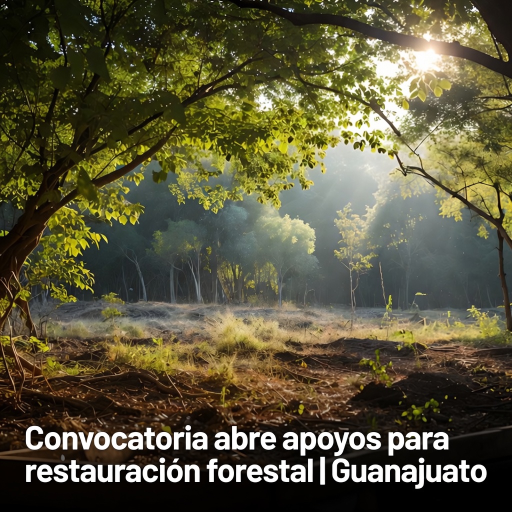 Convocatoria abre apoyos para restauración forestal
