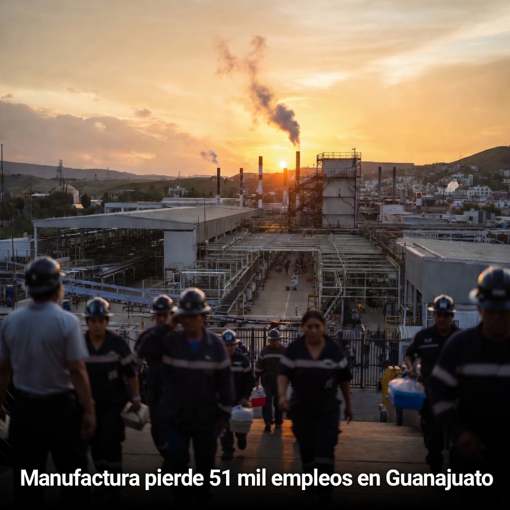 Manufactura pierde 51 mil empleos en Guanajuato