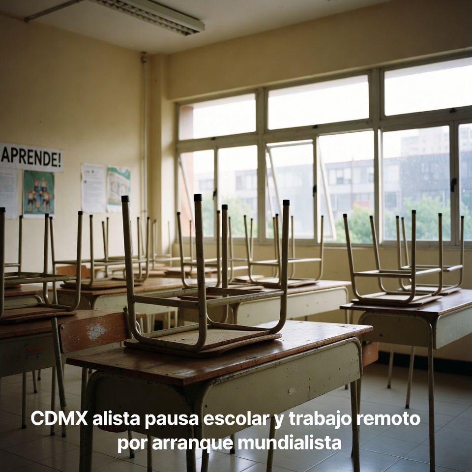 CDMX alista pausa escolar y trabajo remoto por arranque mundialista