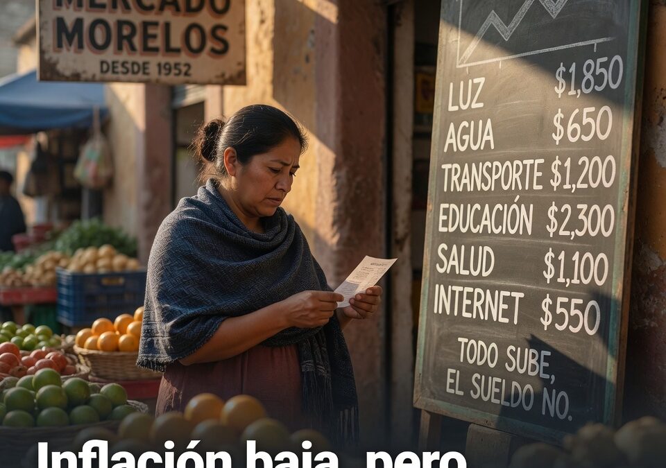 Inflación baja, pero servicios presionan a familias