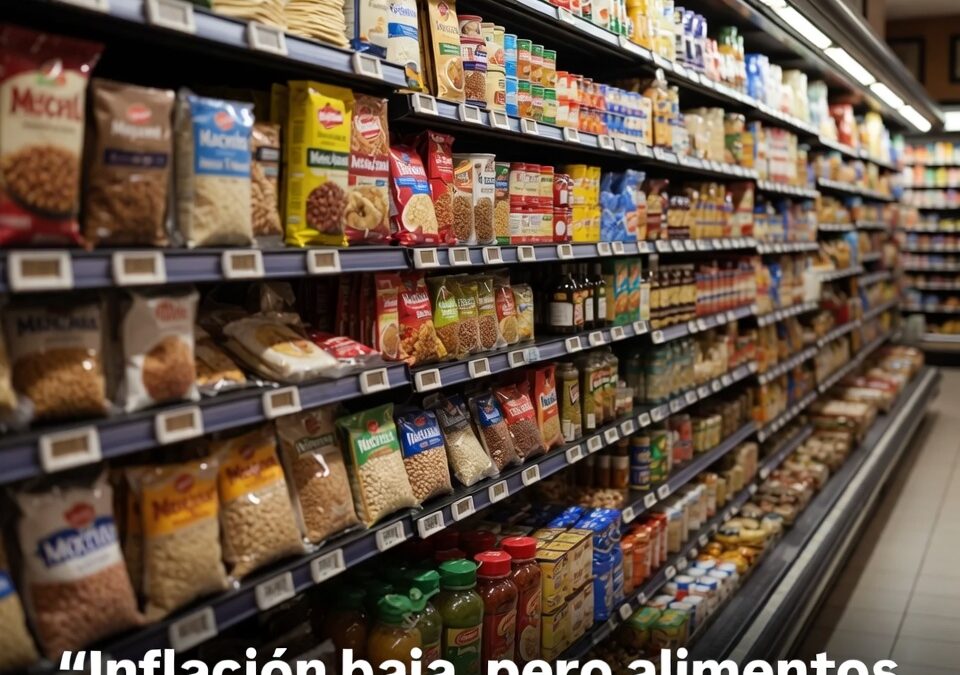Inflación baja, pero alimentos mueven el gasto