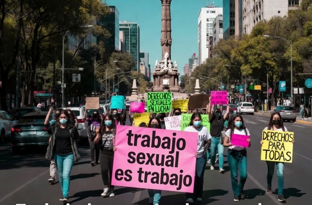 Trabajadoras sexuales marchan por obras mundialistas