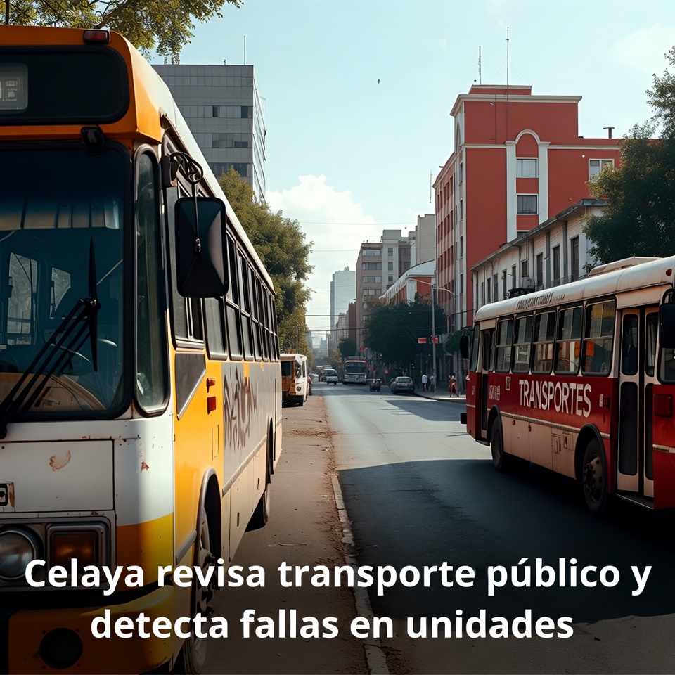 Celaya revisa transporte público y detecta fallas en unidades