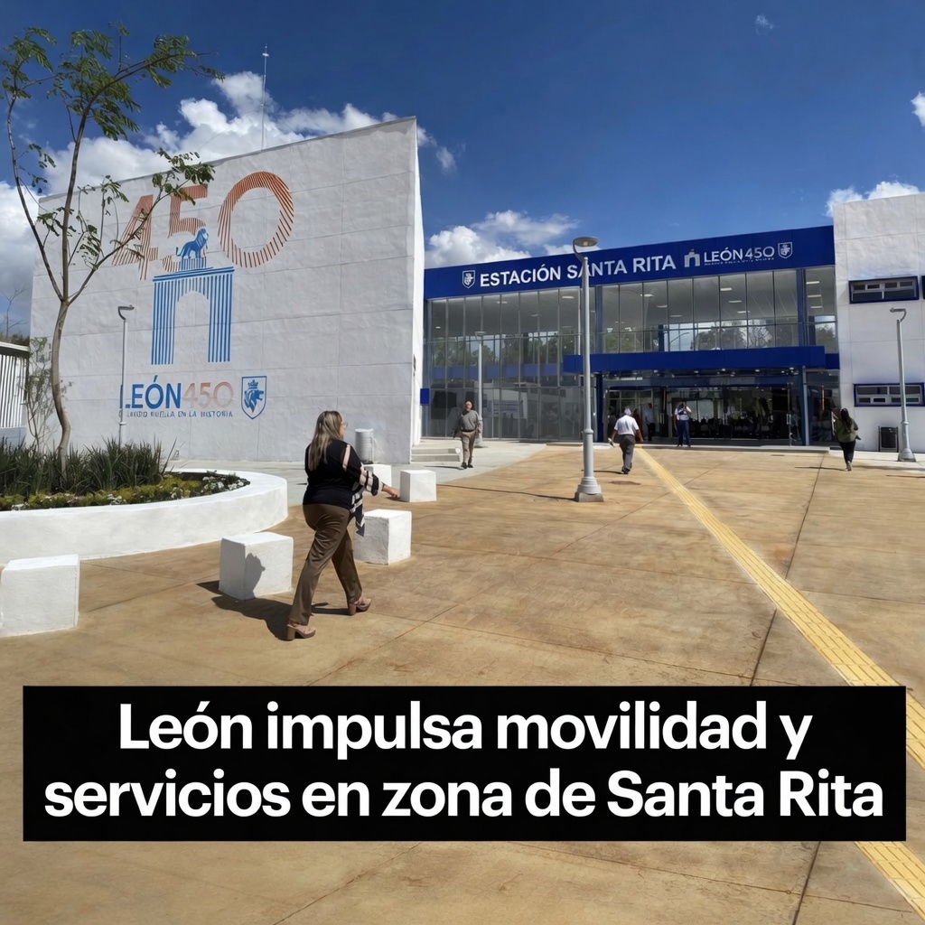 León impulsa movilidad y servicios en zona de Santa Rita