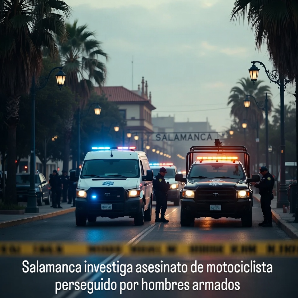 Salamanca investiga asesinato de motociclista perseguido por hombres armados
