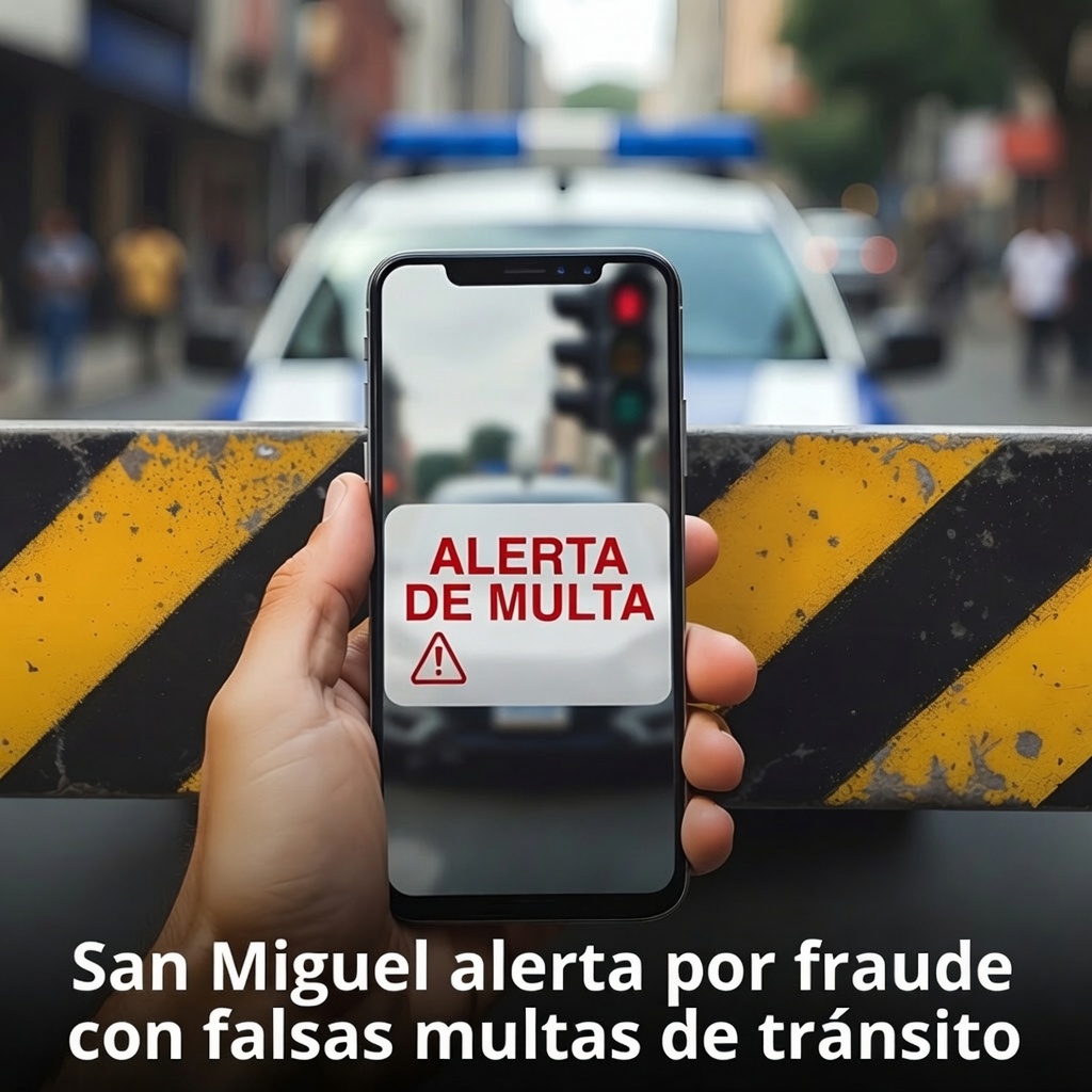 San Miguel alerta por fraude con falsas multas de tránsito