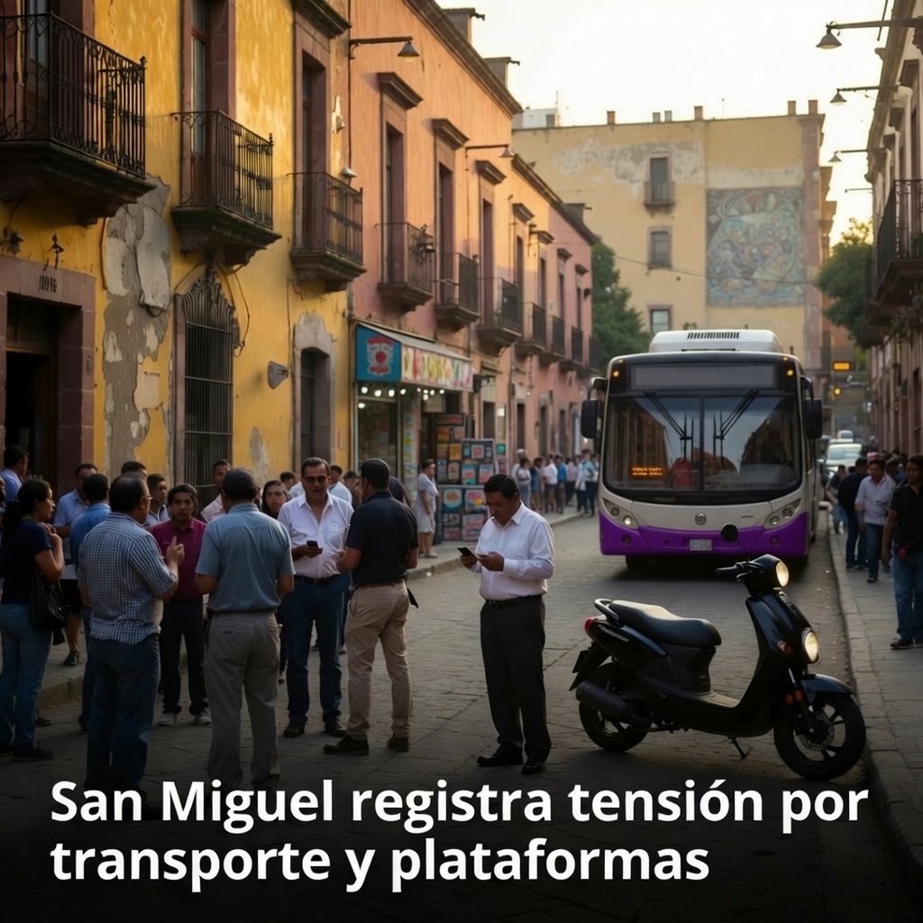 San Miguel registra tensión por transporte