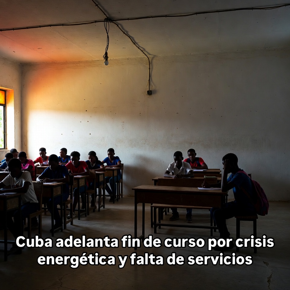 Cuba adelanta fin de curso por crisis energética y falta de servicios
