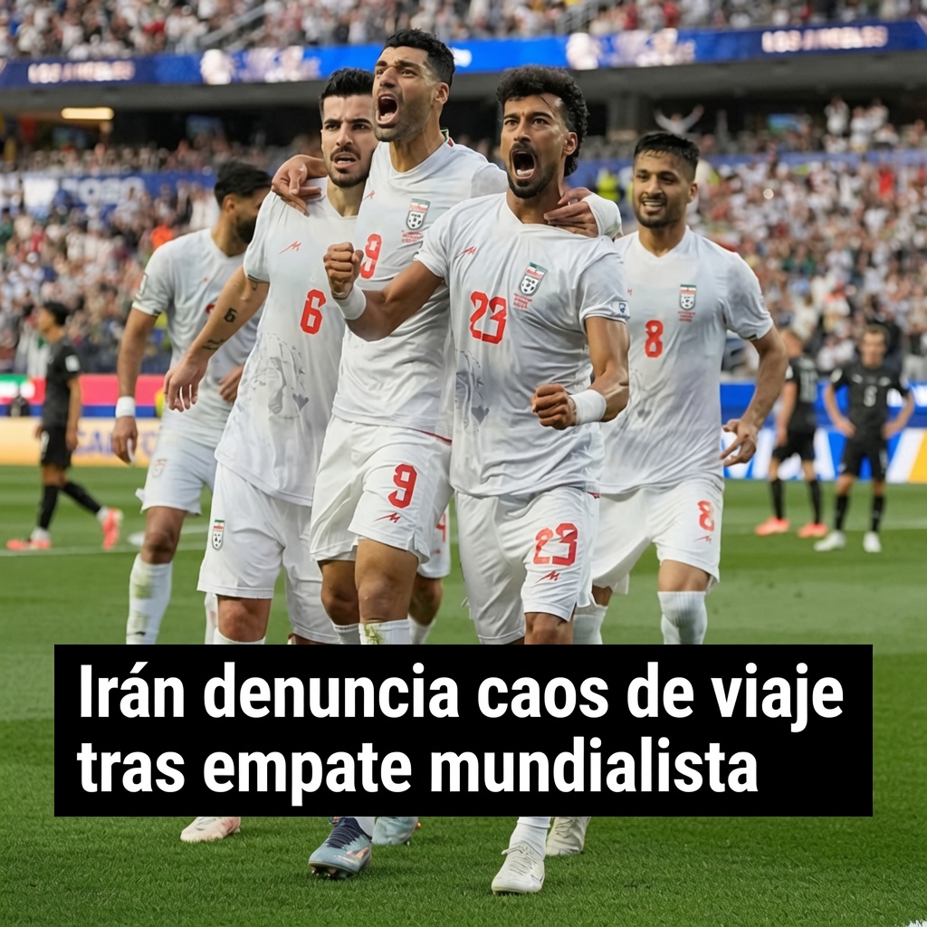 Irán denuncia caos de viaje tras empate mundialista