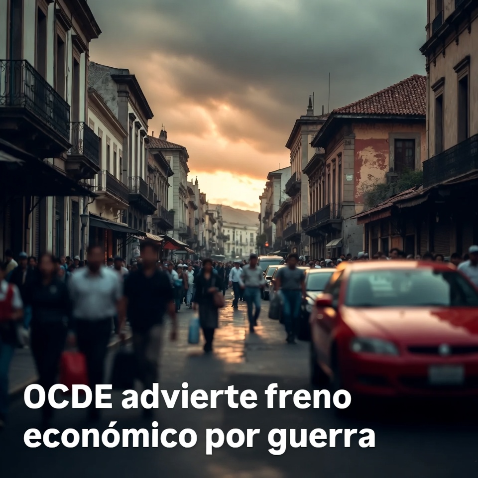 OCDE advierte freno económico por guerra