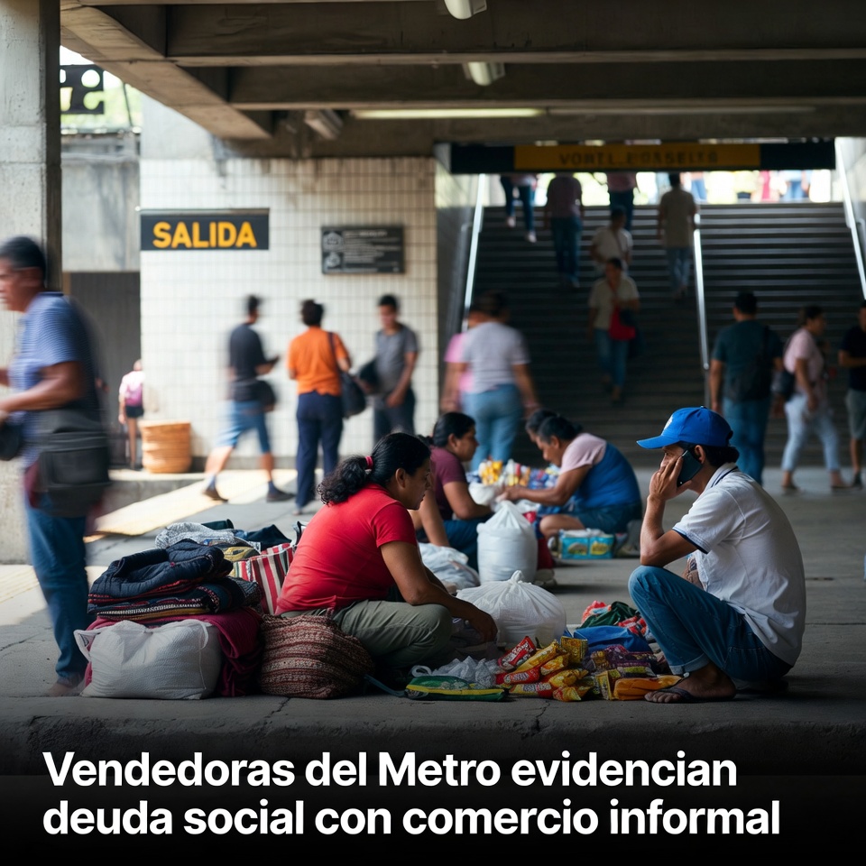 Vendedoras del Metro evidencian deuda social con comercio informal