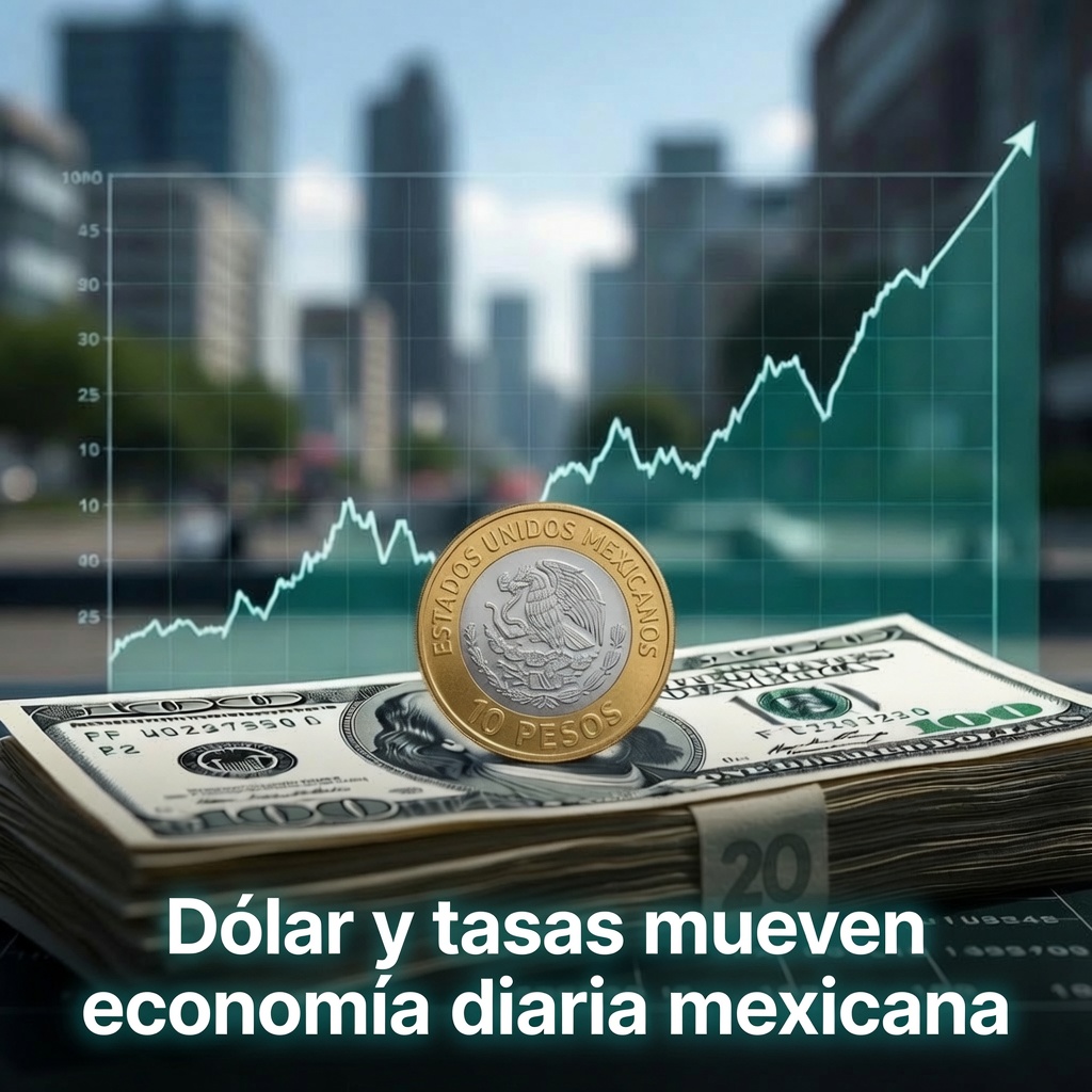 Dólar y tasas mueven economía diaria mexicana