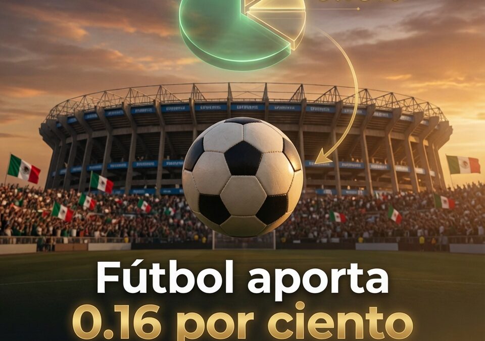 Futbol aporta 0.16 por ciento del PIB