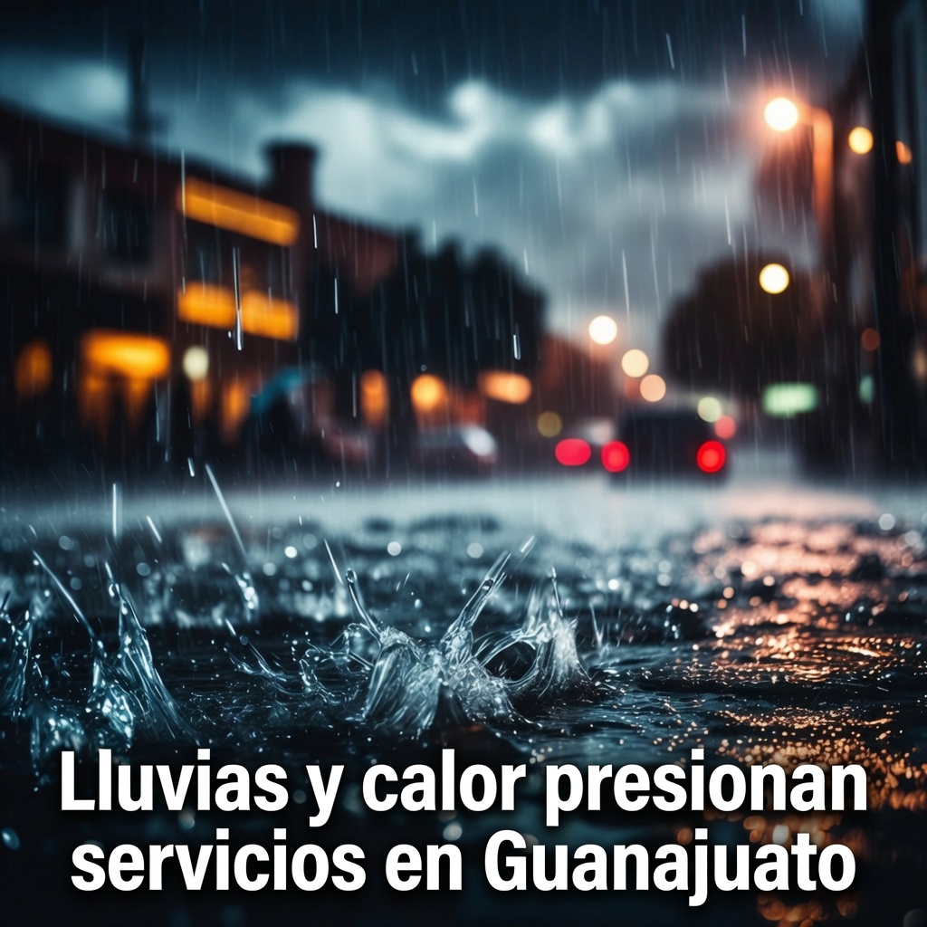 Lluvias y calor presionan servicios en Guanajuato