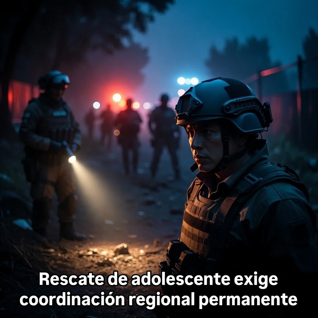Rescate de adolescente exige coordinación regional