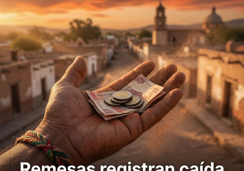Remesas registran caída mensual histórica