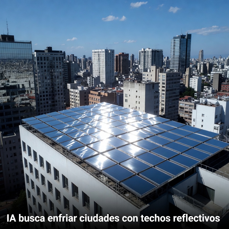 IA busca enfriar ciudades con techos reflectivos