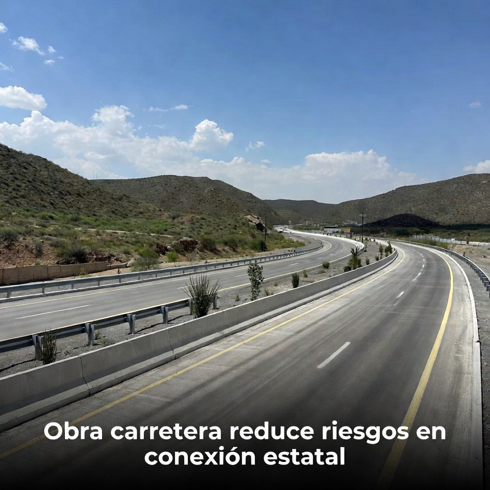 Obra carretera mejora conexión en Ocampo
