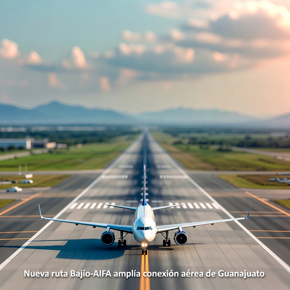 Nueva ruta Bajío-AIFA amplía conexión aérea de Guanajuato