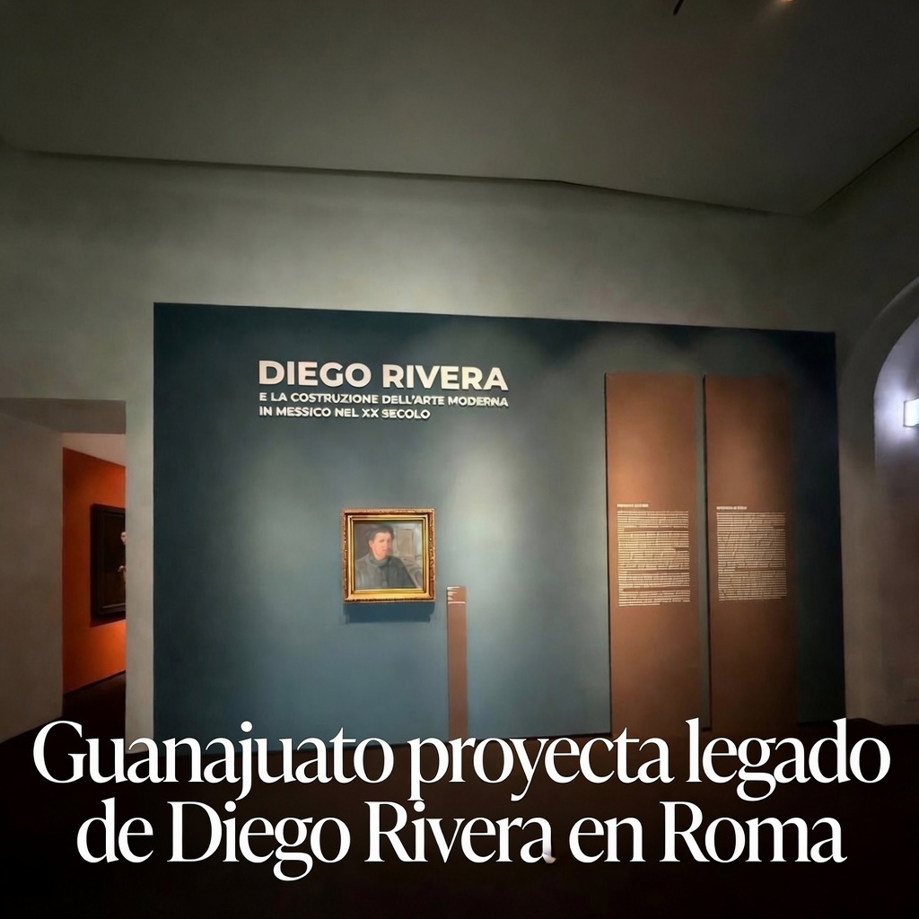 Guanajuato proyecta legado de Rivera en Roma