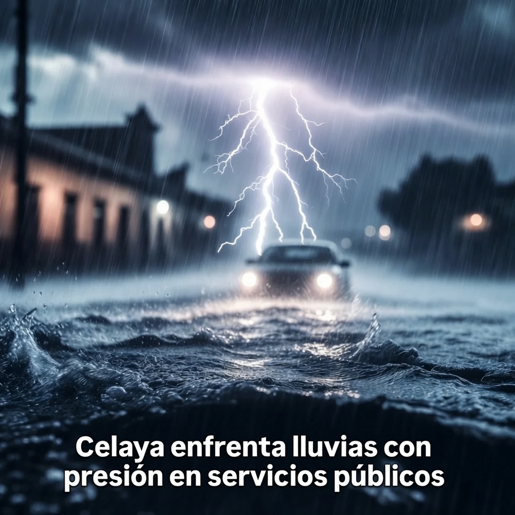 Celaya enfrenta lluvias con presión en servicios públicos