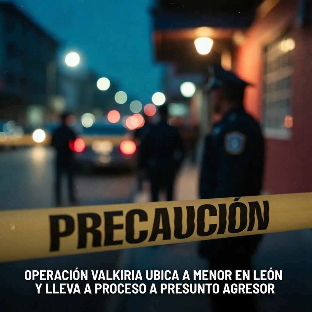 OPERACIÓN VALKIRIA UBICA A MENOR EN LEÓN Y LLEVA A PROCESO A PRESUNTO AGRESOR