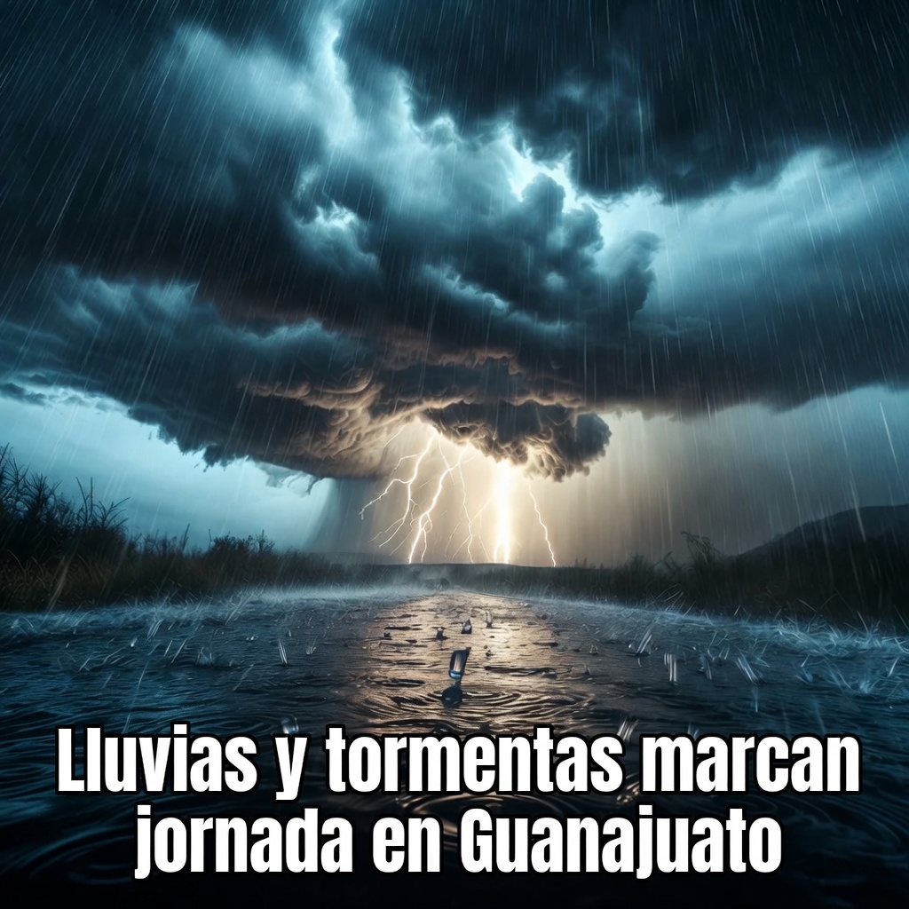 Lluvias y tormentas marcan jornada estatal