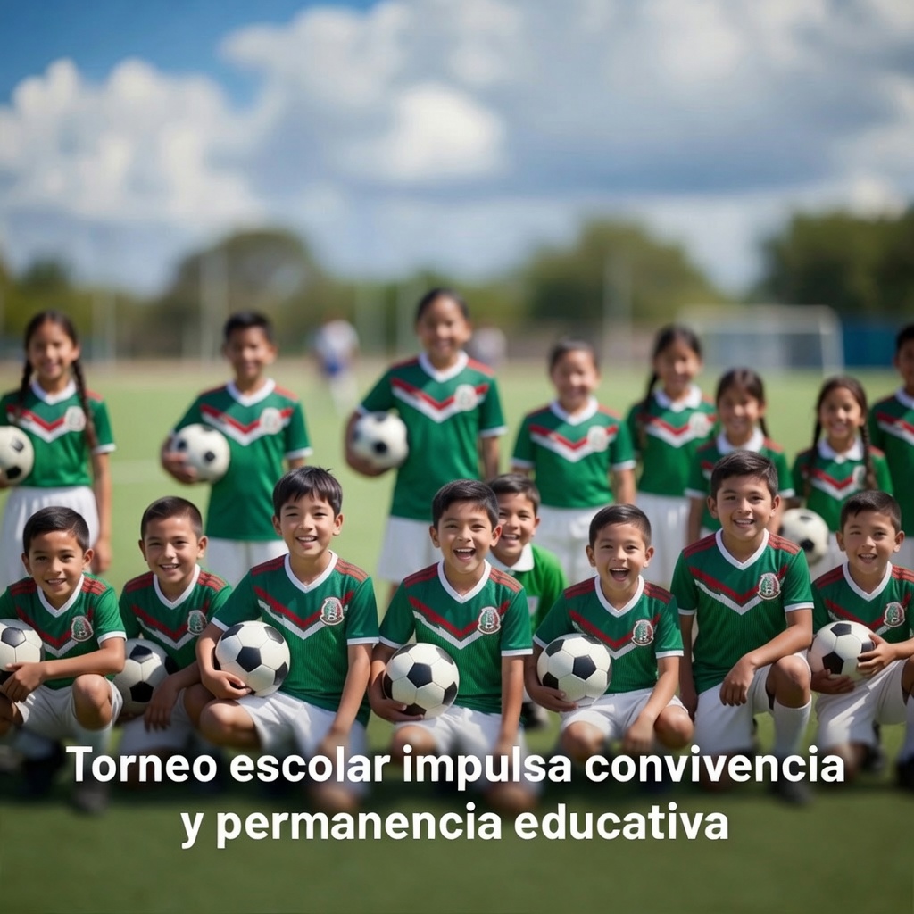 Torneo escolar impulsa convivencia y permanencia educativa