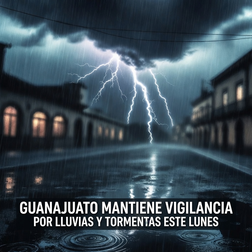 GUANAJUATO MANTIENE VIGILANCIA POR LLUVIAS Y TORMENTAS ESTE LUNES