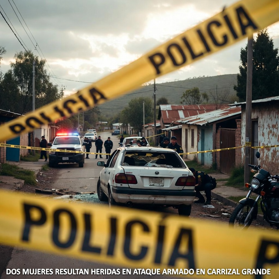 DOS MUJERES RESULTAN HERIDAS EN ATAQUE ARMADO EN CARRIZAL GRANDE