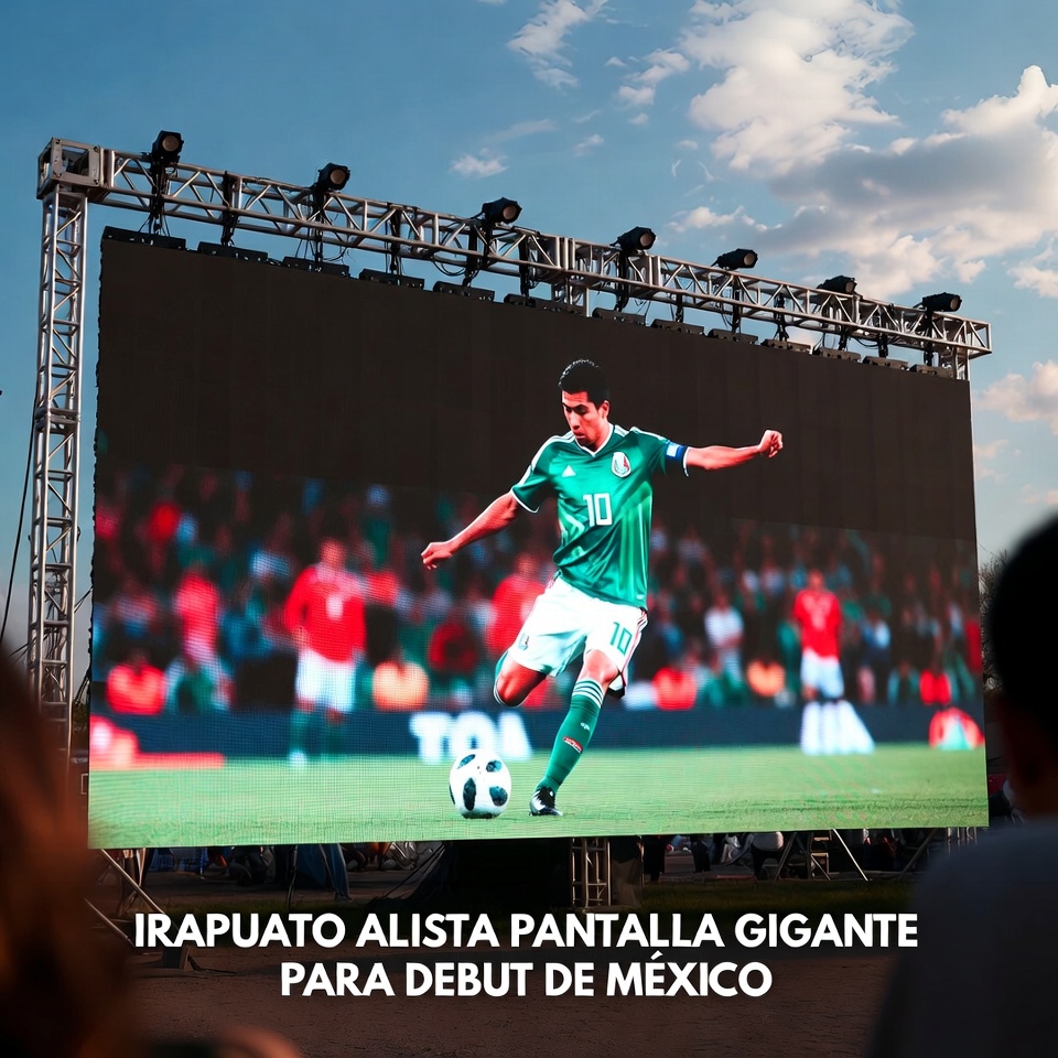 IRAPUATO ALISTA PANTALLA GIGANTE PARA DEBUT DE MÉXICO