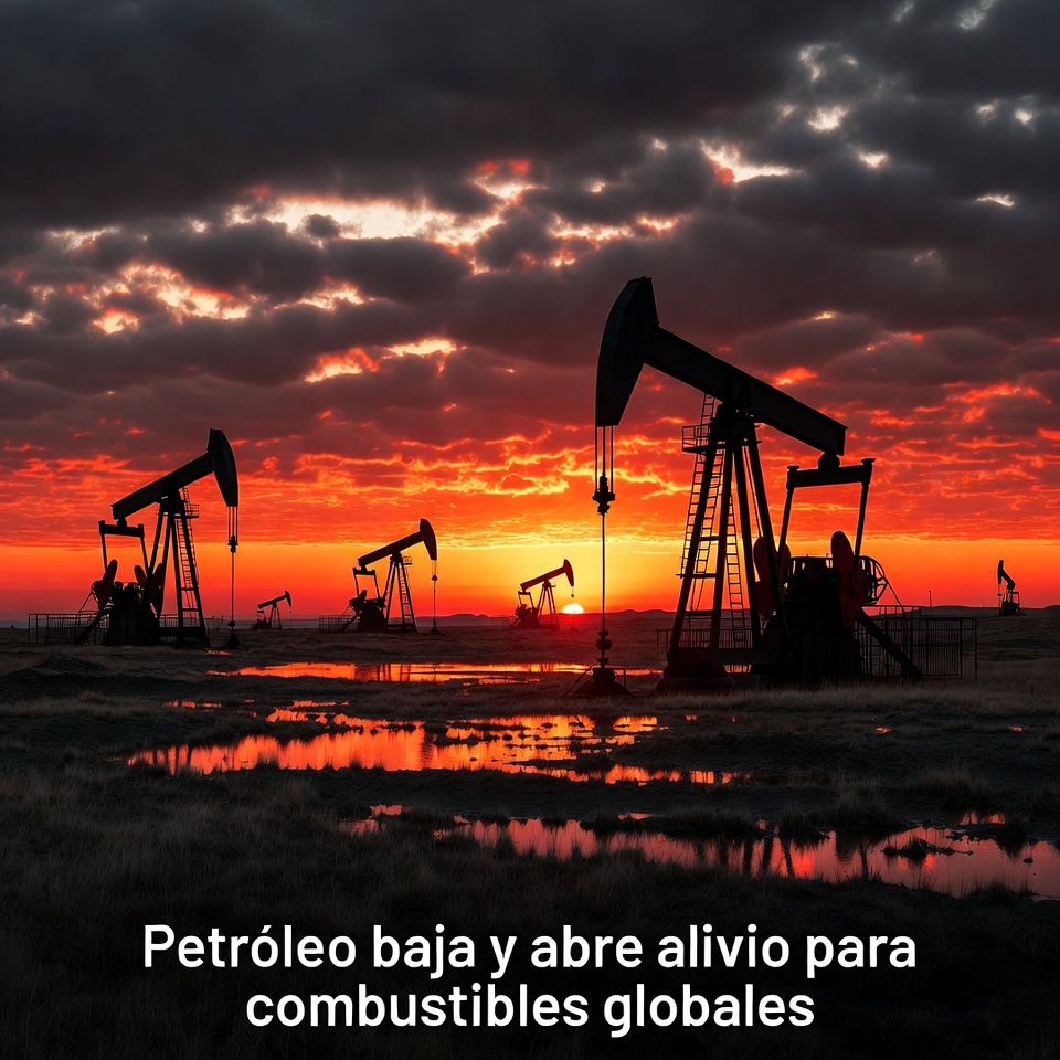 Petróleo baja y alivia presión energética