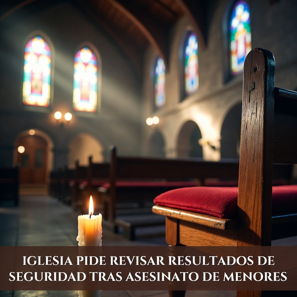 IGLESIA PIDE REVISAR RESULTADOS DE SEGURIDAD TRAS ASESINATO DE MENORES