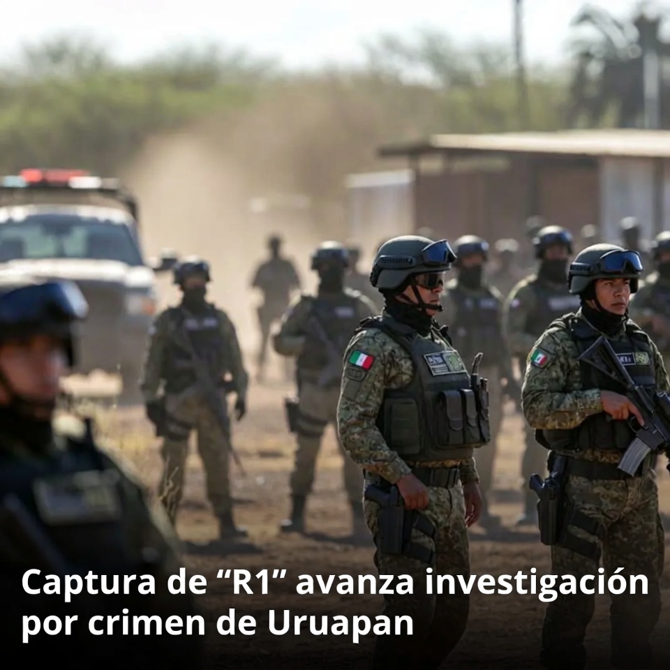 Captura de R1 avanza caso por crimen en Uruapan