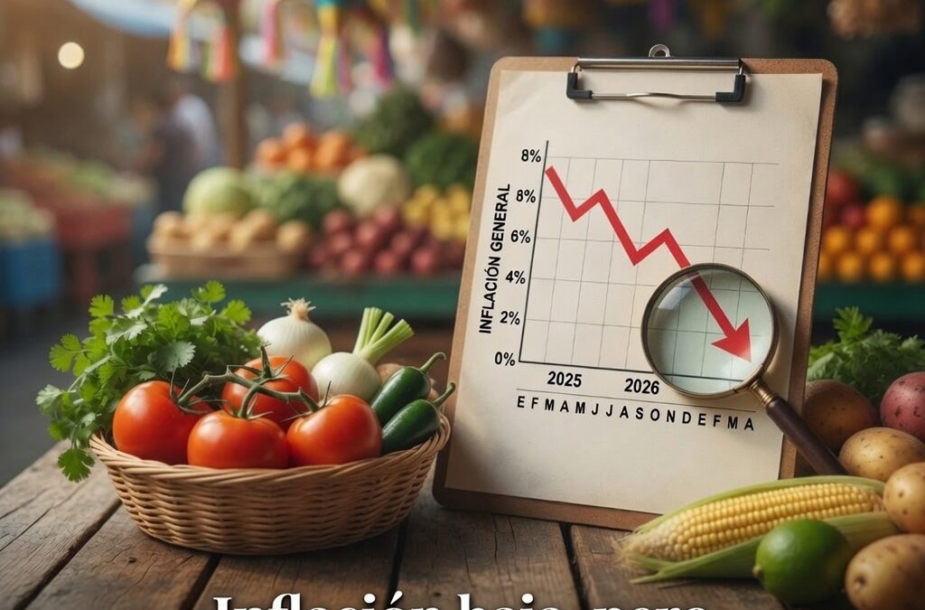 Inflación baja, pero alimentos siguen bajo vigilancia
