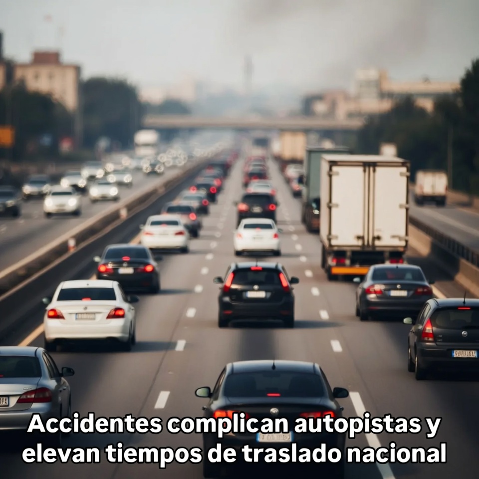 Accidentes elevan tiempos de traslado en autopistas mexicanas