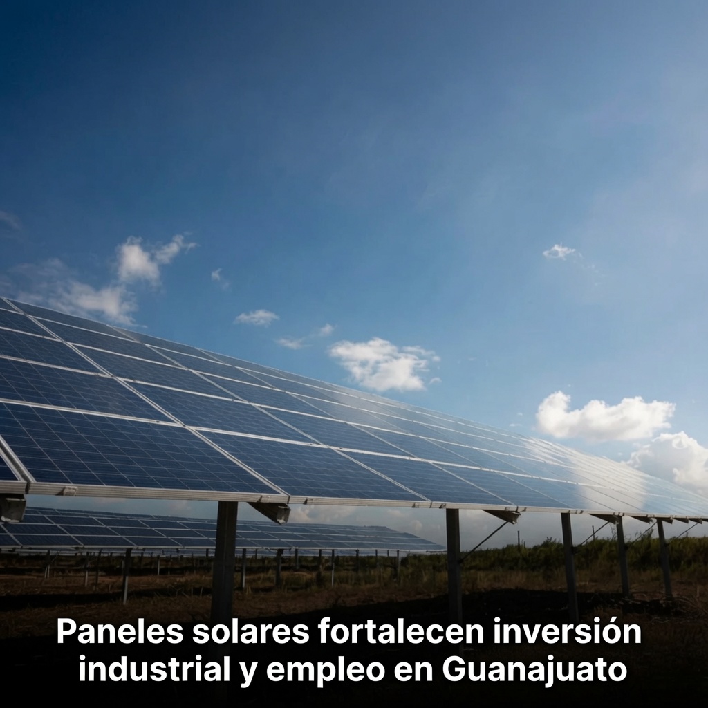 Paneles solares refuerzan inversión industrial guanajuatense