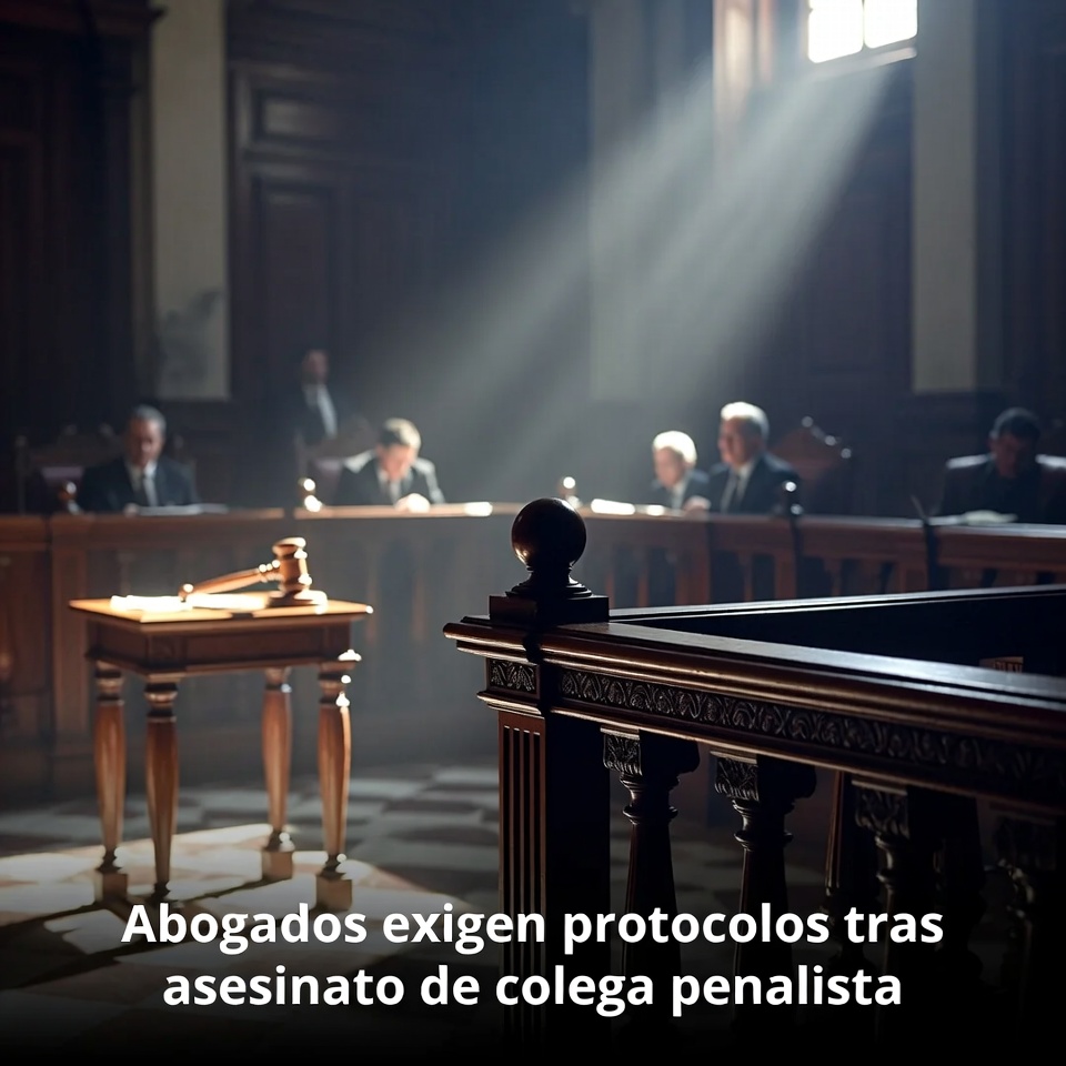 Abogados piden protocolos tras asesinato de penalista