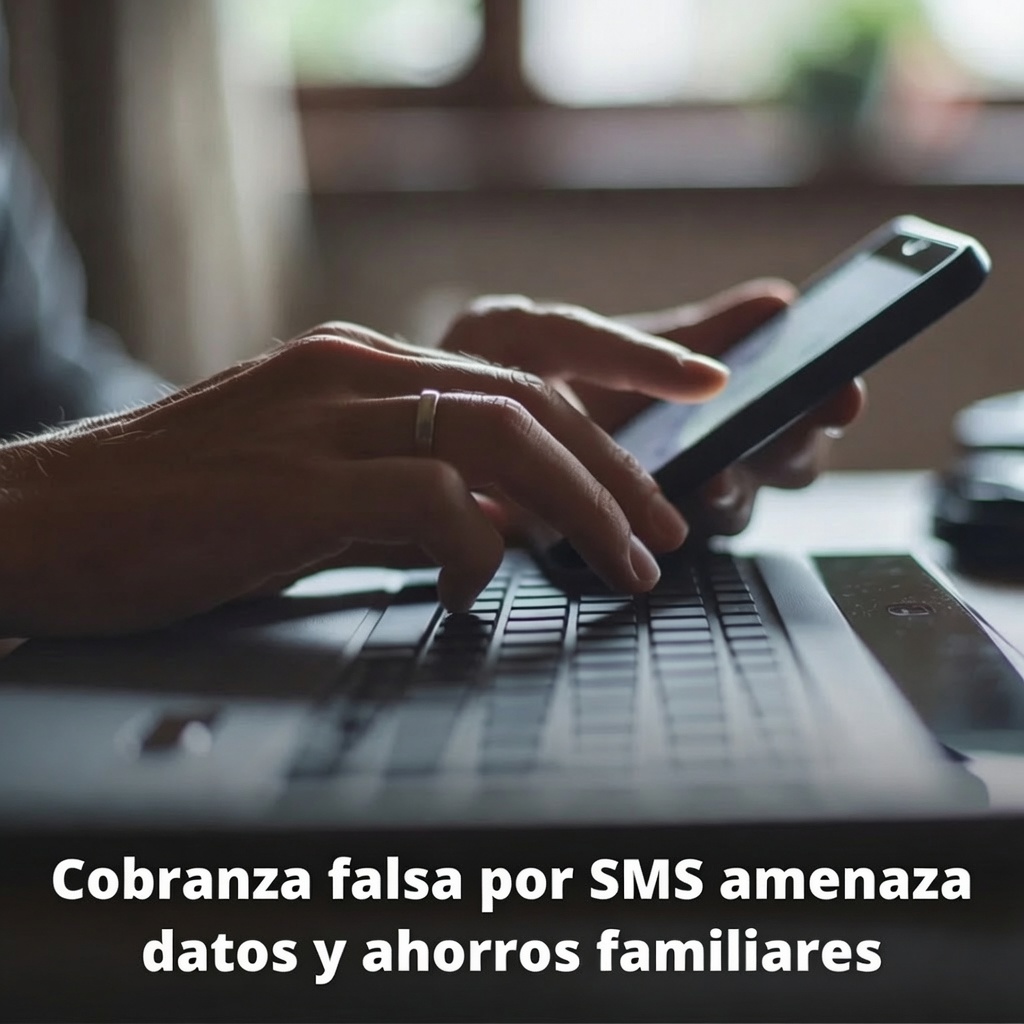 Cobranza falsa por SMS amenaza ahorro familiar