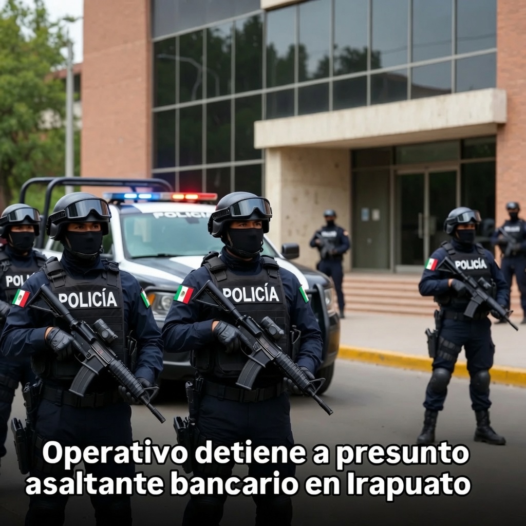 Irapuato detiene a presunto asaltante bancario