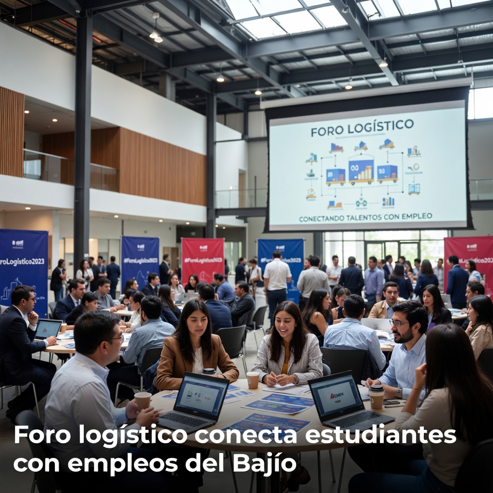Foro logístico conecta estudiantes con empleos del Bajío