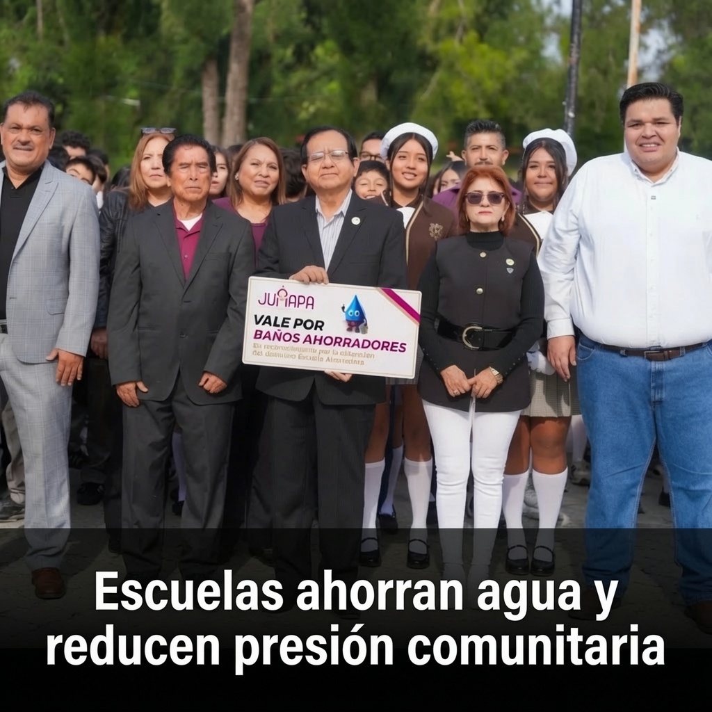 Escuelas ahorran agua y reducen presión comunitaria