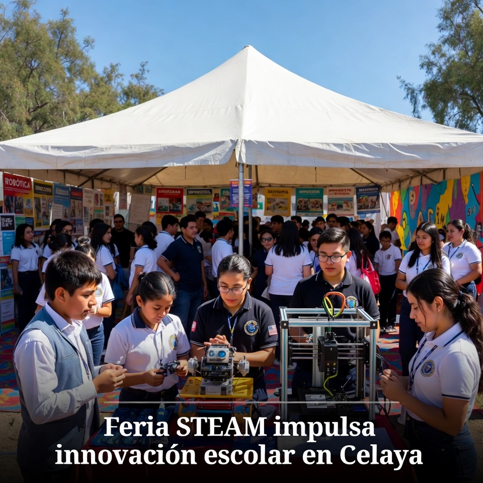 Feria STEAM impulsa innovación escolar en Celaya