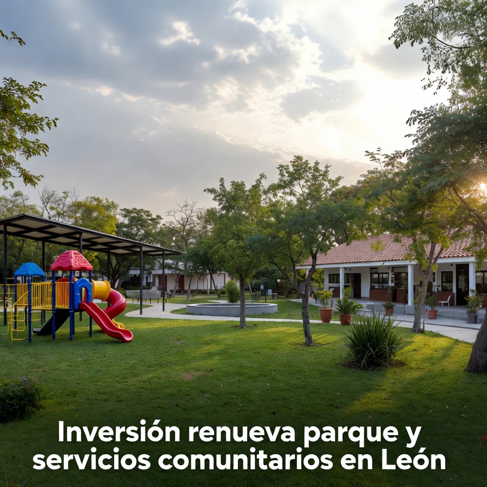 Inversión renueva parque comunitario en León