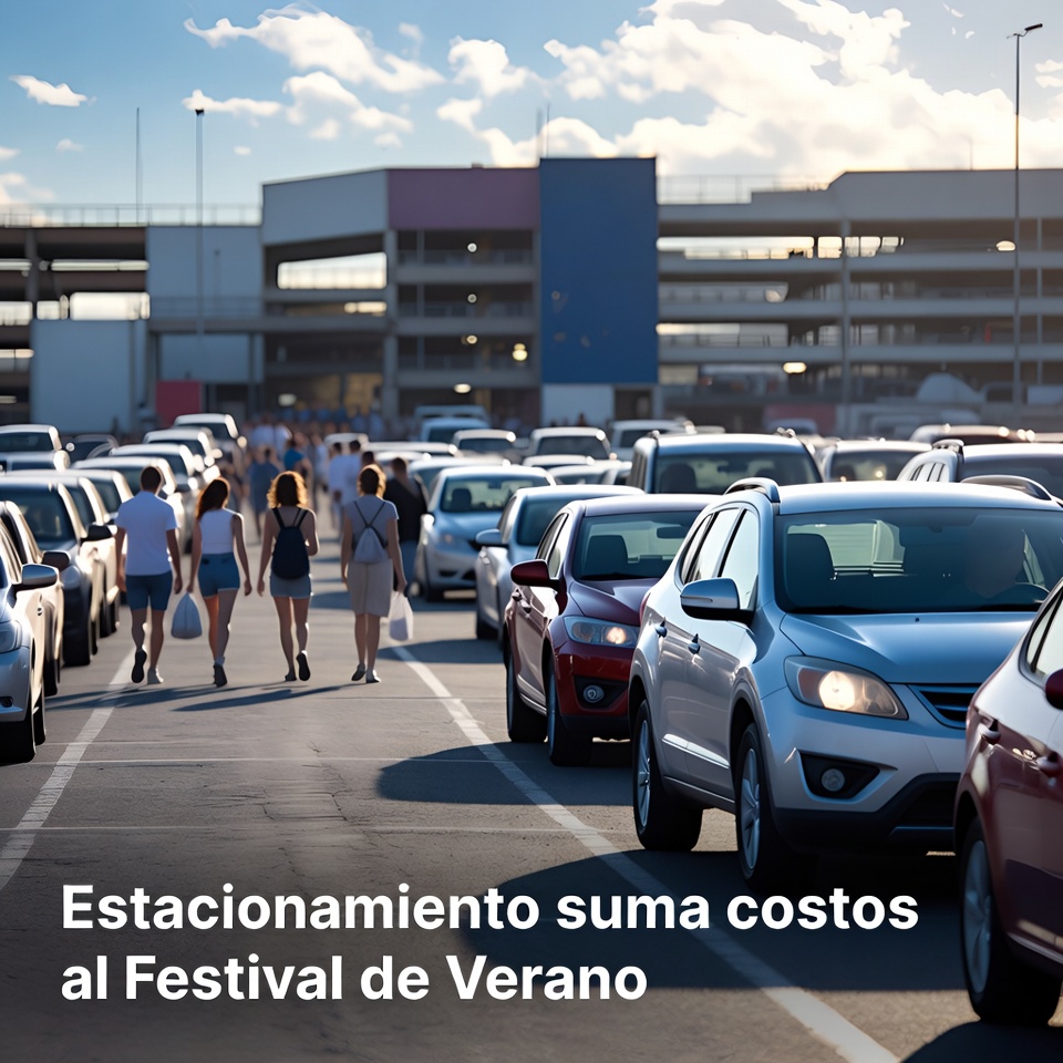 Estacionamiento suma costos al Festival de Verano