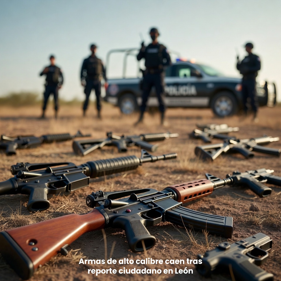 Armas de alto calibre activan investigación en León