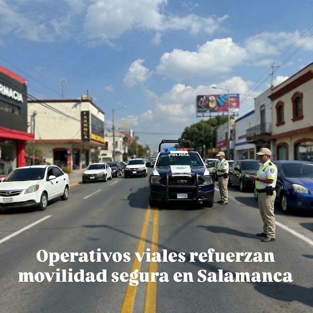 Operativos viales refuerzan movilidad segura en Salamanca