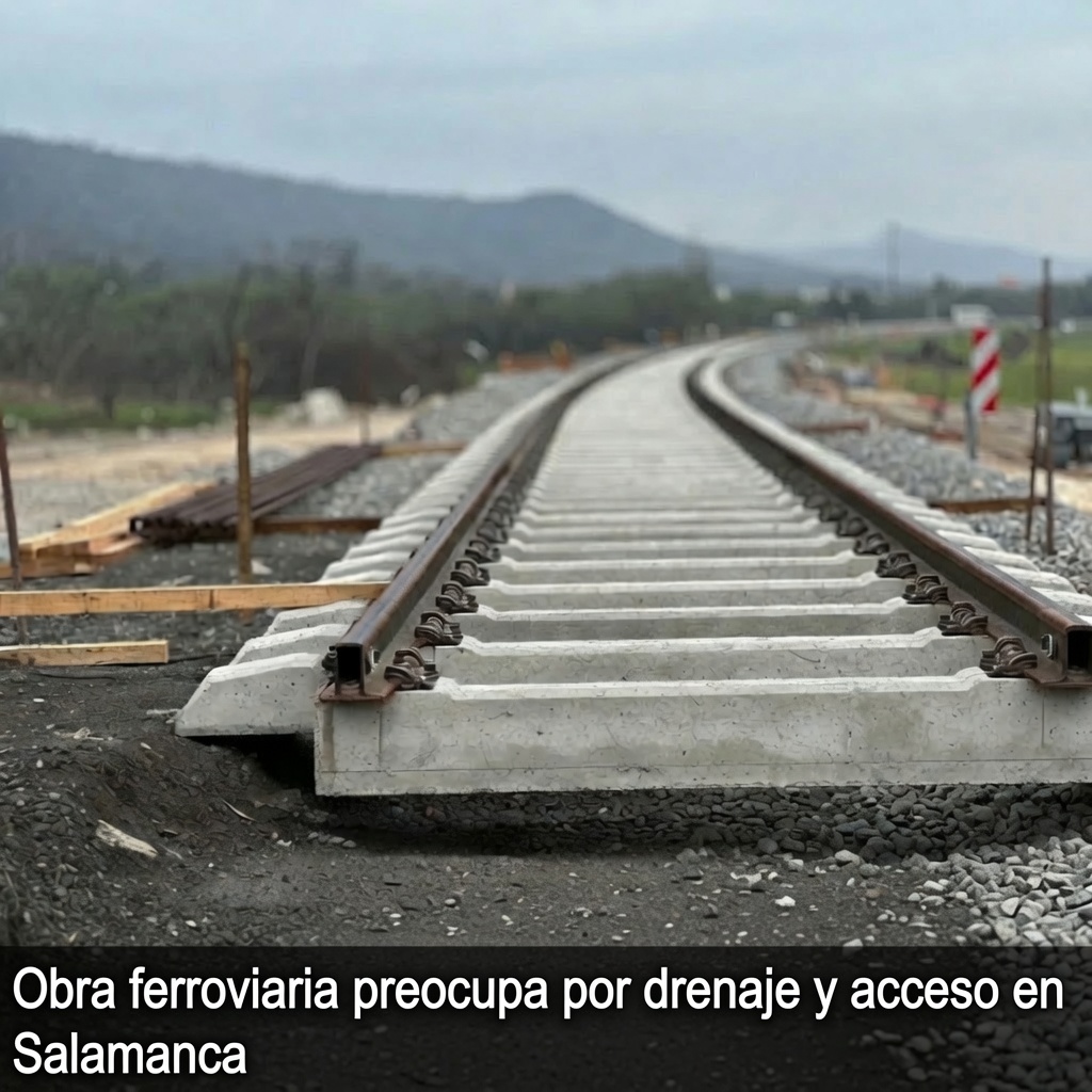 Obra ferroviaria preocupa a vecinos de Salamanca