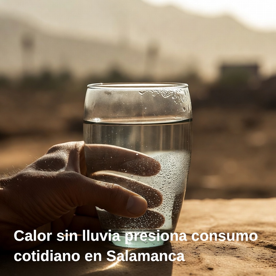 Calor sin lluvia presiona consumo cotidiano en Salamanca