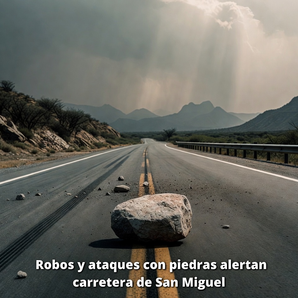 Robos y piedras alertan carretera de San Miguel